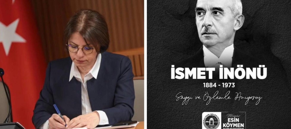 BAŞKAN ESİN KÖYMEN, İSMET İNÖNÜ’YÜ ANDI 