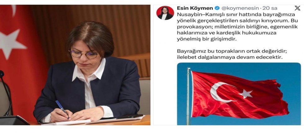 BAŞKAN ESİN KÖYMEN: “BAYRAĞIMIZ BU TOPRAKLARIN ORTAK DEĞERİDİR; İLELEBET DALGALANMAYA DEVAM EDECEKTİR!” 