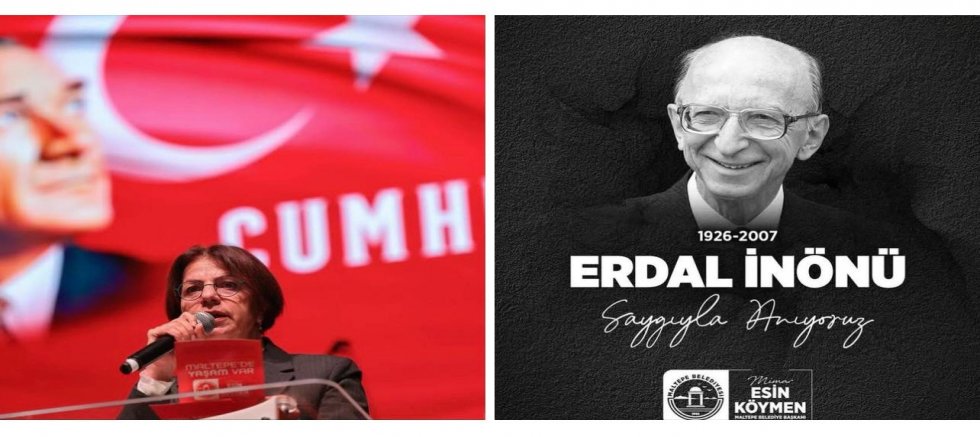 BAŞKAN ESİN KÖYMEN’DEN ERDAL İNÖNÜ’YÜ ANMA MESAJI 