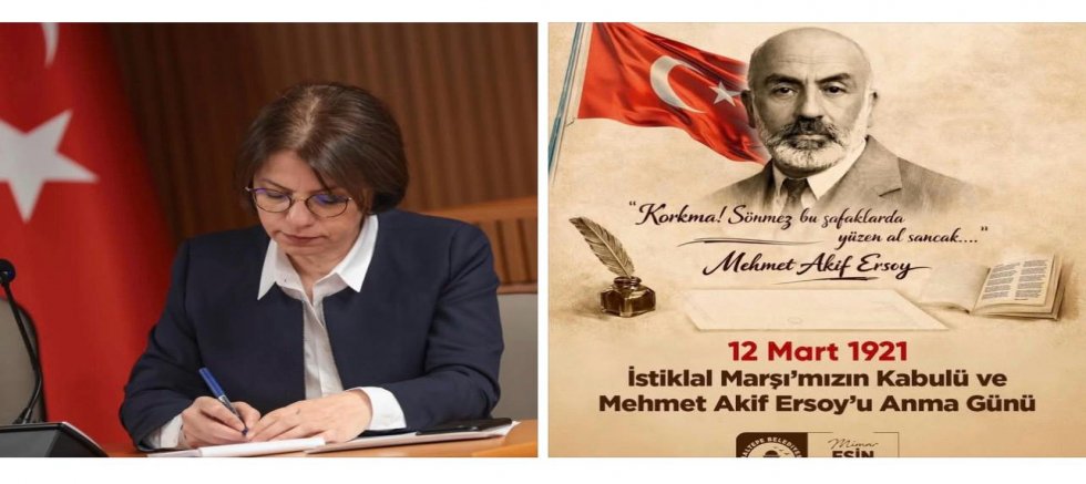 BAŞKAN ESİN KÖYMEN, MEHMET AKİF ERSOY’U ANDI