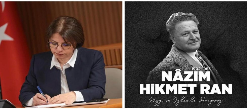 BAŞKAN ESİN KÖYMEN, NAZIM HİKMET RAN’I ANDI 