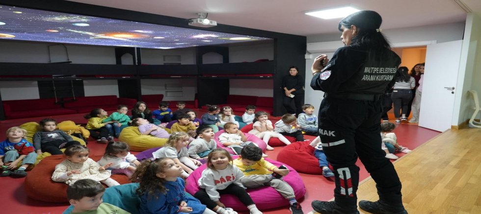 MALTEPE’DE ARA TATİLDE MİNİKLERE AFET EĞİTİMİ 