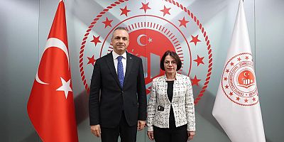 BAŞKAN ESİN KÖYMEN’DEN ÇEVRE VE ŞEHİRCİLİK İL MÜDÜRÜ MALİKİ EJDER BATUR’A ZİYARET 