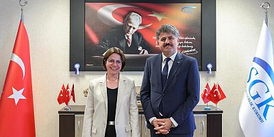 Başkan Esin Köymen’den SGK Müdürü Bekir Şen’e Ziyaret 