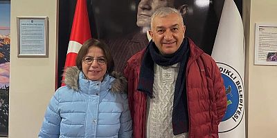 BAŞKAN ESİN KÖYMEN, ERCÜMENT ÇERVATOĞLU İLE BİR ARAYA GELDİ 