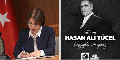 BAŞKAN ESİN KÖYMEN, HASAN ALİ YÜCEL’İ ANDI