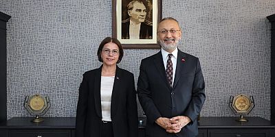 BAŞKAN ESİN KÖYMEN, MEVKİDAŞINI MAKAMINDA AĞIRLADI 