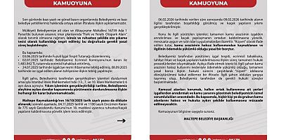 MALTEPE BELEDİYESİ’NDEN AÇIKLAMA: “KAMUSAL ALANLARI İŞGAL ETTİRMEYECEĞİZ!”