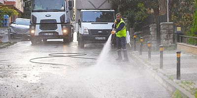 MALTEPE'DE TOPLU TEMİZLİK SEFERBERLİĞİ DEVAM EDİYOR 
