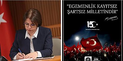 BAŞKAN ESİN KÖYMEN: “EGEMENLİK, KAYITSIZ ŞARTSIZ MİLLETİNDİR!”
