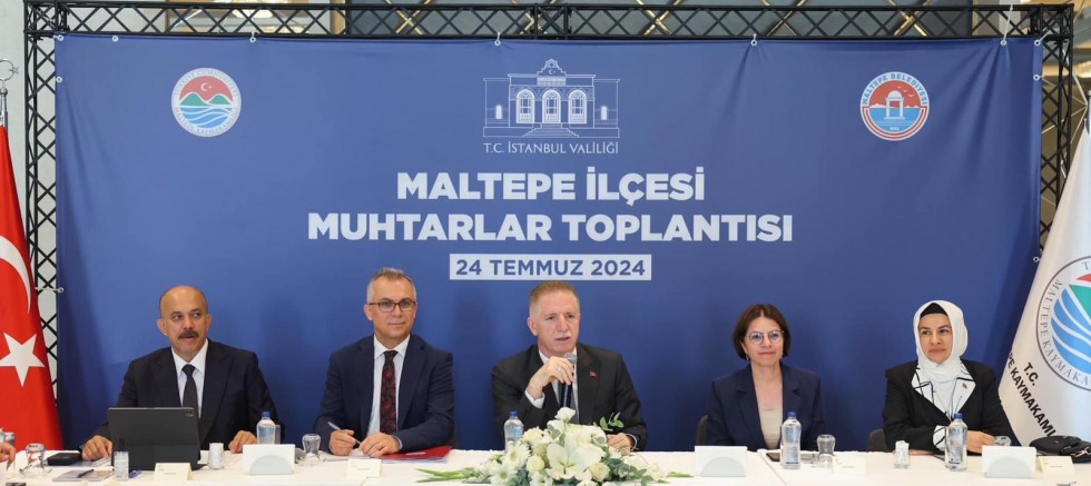 Vali Davut Gül, ‘Maltepe Muhtarlar Toplantısı’na Katıldı 